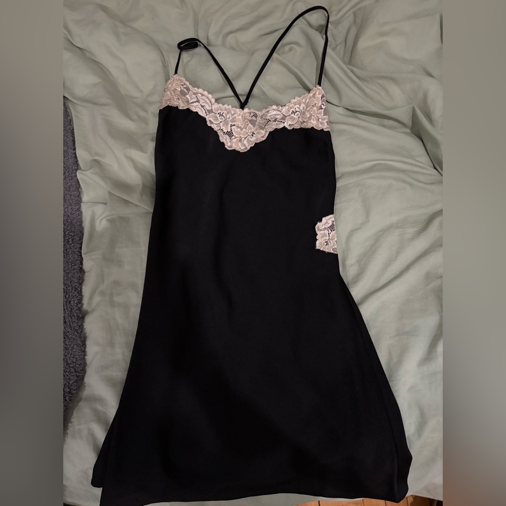 Black mini dress